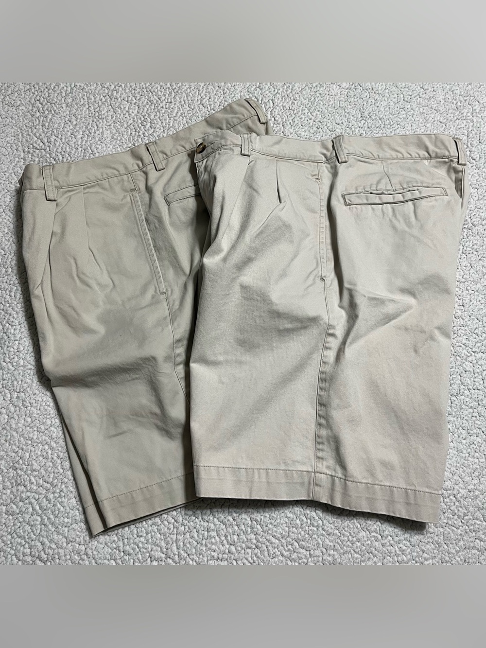 2 Vintage Old Navy Pleated Chino Shorts